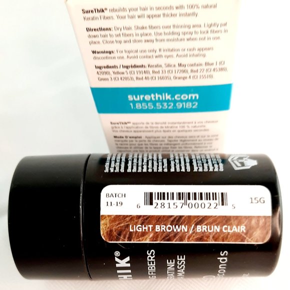 Hair thinning solution Auburn Sure Thik Hair thickness fibers - Picture 5 of 6